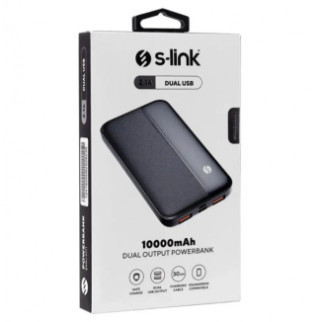 Power Bank 10000 MaH S-Link Black Oblack Black Portable зарядка S-Link 10 000 MAH IP-G10N - Інтернет-магазин спільних покупок ToGether
