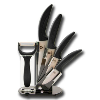 Набір кухонних ножів Royalty Line RL-C4BLK - набір керамічних ножів - Інтернет-магазин спільних покупок ToGether