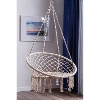 Підвісне крісло-гойдалка (плетене) для дітей та дорослих 60 см Springos - Інтернет-магазин спільних покупок ToGether