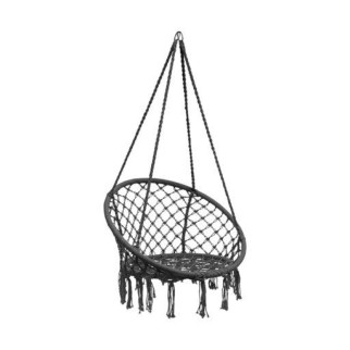 Підвісне крісло-гойдалка (плетене) для дітей та дорослих 60 см Springos чорний - Інтернет-магазин спільних покупок ToGether