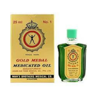 Больовільний лікувальний бальзам Gold medal Medimated oil олія на травах від застуди Сінгапур Оригінал 25 мл - Інтернет-магазин спільних покупок ToGether