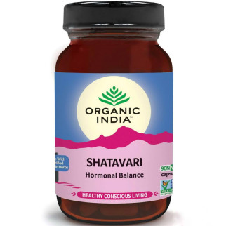 Аюрведичний загальнозміцнювальний препарат для жінок Шатарі Organic India, БАД Shatavari Hormonal Balance 90 - Інтернет-магазин спільних покупок ToGether