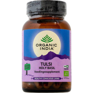 Комплекс вітамінів для нервової системи від стресу Organic India, Детоксиканти Tulsi 90 Capsules Bottle - Інтернет-магазин спільних покупок ToGether