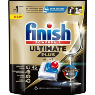 Капсули для посудомийних машин Finish Ultimate Plus All in 1 45 шт - Інтернет-магазин спільних покупок ToGether