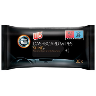 Вологі серветки для автомобільних панелей W5 Dashboard Wipes Shine 30шт - Інтернет-магазин спільних покупок ToGether