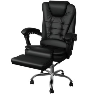 Комп'ютерне офісне крісло з еко шкіри Malatec 16224 чорне - Інтернет-магазин спільних покупок ToGether