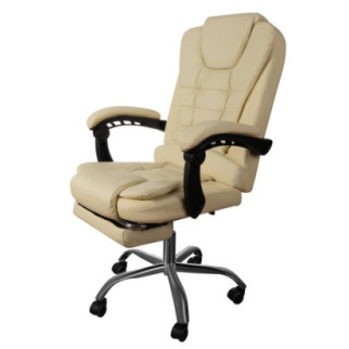 Комп'ютерне офісне крісло з еко шкіри Malatec 16225 кремовий - Інтернет-магазин спільних покупок ToGether