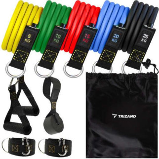 Набір стрічок для силових вправ + аксесуари Trizand (22716) - Інтернет-магазин спільних покупок ToGether