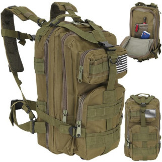 Тактичний рюкзак 26 л Trizand, рюкзак військовий, туристичний рюкзак, Зелений (23243) - Інтернет-магазин спільних покупок ToGether
