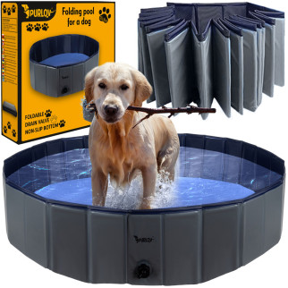 Басейн для собак 160x30 см Purlov 23832 - Складний басейн для тварин - Інтернет-магазин спільних покупок ToGether