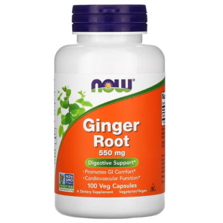 Корінь імбиру NOW Foods Ginger Root 550 mg 100 Veg Caps - Інтернет-магазин спільних покупок ToGether