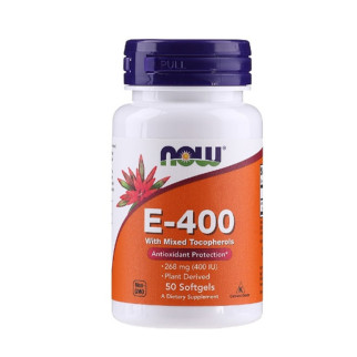 Вітамін E NOW Foods Vitamin E-400 with Mixed Tocopherols 50 Softgels - Інтернет-магазин спільних покупок ToGether