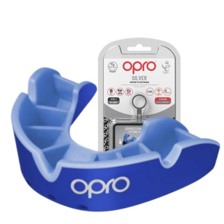 Капа OPRO Silver доросла (вік 11+) Dark Blue/Blue (art.102502002) - Інтернет-магазин спільних покупок ToGether