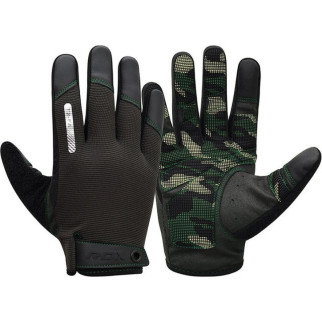 Рукавички для фітнесу RDX T2 Touch Screen Friendly Full Fingerf Army Green XL - Інтернет-магазин спільних покупок ToGether