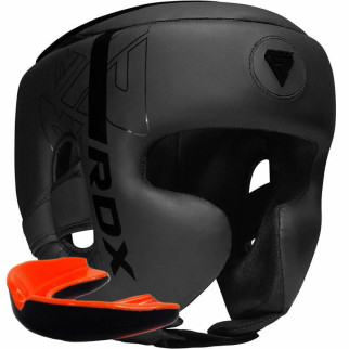 Боксерський шолом RDX F6 KARA Matte Black XL (капа у комплекті) - Інтернет-магазин спільних покупок ToGether