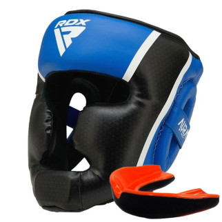 Боксерський шолом RDX AURA PLUS T-17 Blue/Black L (капа у комплекті) - Інтернет-магазин спільних покупок ToGether