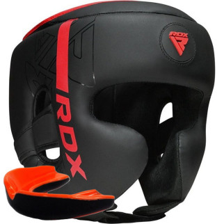Боксерський шолом RDX F6 KARA Matte Red M (капа у комплекті) - Інтернет-магазин спільних покупок ToGether