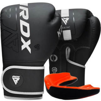 Боксерські рукавиці RDX F6 Kara Matte White 12 унцій (капа в комплекті) - Інтернет-магазин спільних покупок ToGether