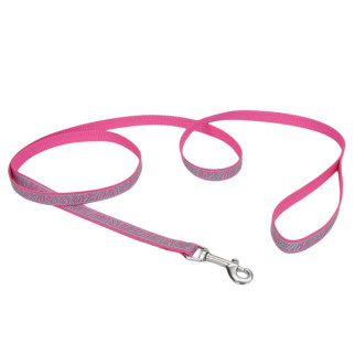 Повідець світловідбивний для собак Coastal Lazer Brite Reflective Leash, 1.2 м х 1.6 см, рожевий - Інтернет-магазин спільних покупок ToGether