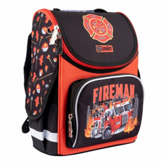 Рюкзак шкільний Smart Fireman 559015 26х34х11 см чорний з червоним - Інтернет-магазин спільних покупок ToGether