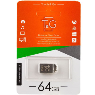 Флеш-драйв USB Flash Drive T&G 107 Metal Series 64GB Срібний - Інтернет-магазин спільних покупок ToGether