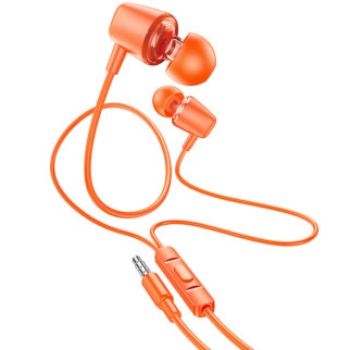 Стерео Навушники Hoco M107 Discoverer (3.5mm/1.2m) Orange - Інтернет-магазин спільних покупок ToGether