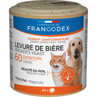 Пивні дріжджі для собак та котів Francodex Brewer Yeast Dog Cat 60 табл - Інтернет-магазин спільних покупок ToGether
