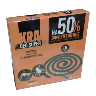 Спирали від комарів (10шт) KRA DEO SUPER (60шт/уп) - Інтернет-магазин спільних покупок ToGether