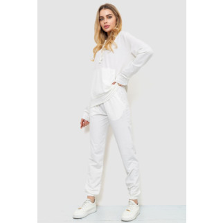 Спорт костюм жіночий двонитка, колір білий, 244R009 - Інтернет-магазин спільних покупок ToGether