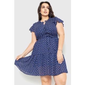 Сукня шифонова, колір синій, 230R023-1 - Інтернет-магазин спільних покупок ToGether