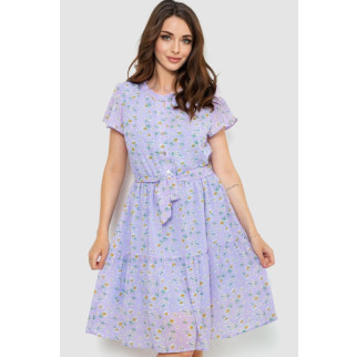 Сукня шифонова, колір бузковий, 230R023-1 - Інтернет-магазин спільних покупок ToGether