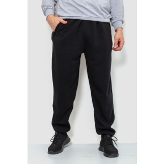 Спорт чоловічі штани на флісі, колір чорний, 244R4868 - Інтернет-магазин спільних покупок ToGether