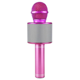 Бездротовий караоке-мікрофон дитячий із вбудованою колонкою Bluetooth-Microphone Pink, рожевий - Інтернет-магазин спільних покупок ToGether