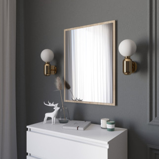 Дзеркало підвісне VAYS, настінне дзеркало над комодом, туалетним столиком D-4 Дуб Сонома - Інтернет-магазин спільних покупок ToGether