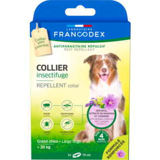Нашийник від бліх та кліщів Francodex Repellent Collar для собак вагою від 20 кг, 72 см - Інтернет-магазин спільних покупок ToGether