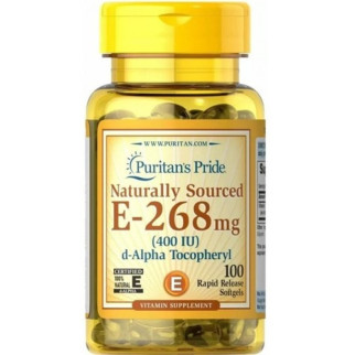 Вітамін E Puritan's Pride Vitamin E-268 mg (400IU) with Selenium 100 Softgels - Інтернет-магазин спільних покупок ToGether