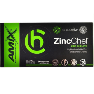 Мікроелемент Цинк для спорту Amix Nutrition ChelaZone ZincChel Zinc Bisglycinate Chelate 90 Veg Caps - Інтернет-магазин спільних покупок ToGether