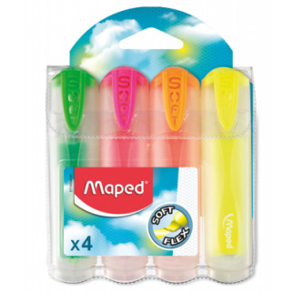Набор маркеров Maped набор Fluo Peps Ultra Soft Transparent 1-5 мм 4 шт (MP.745947) - Топ Продаж! - Інтернет-магазин спільних покупок ToGether