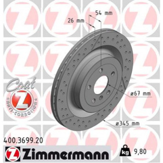 Тормозной диск ZIMMERMANN 400.3699.20 - Топ Продаж! - Інтернет-магазин спільних покупок ToGether