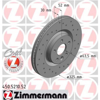 Тормозной диск ZIMMERMANN 450.5210.52 - Топ Продаж! - Інтернет-магазин спільних покупок ToGether