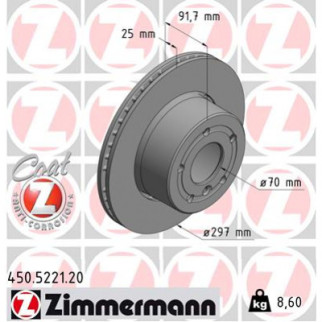 Тормозной диск ZIMMERMANN 450.5221.20 - Топ Продаж! - Інтернет-магазин спільних покупок ToGether