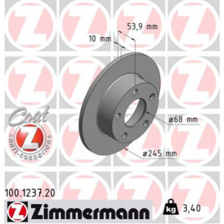Тормозной диск ZIMMERMANN 100.1237.20 - Топ Продаж! - Інтернет-магазин спільних покупок ToGether