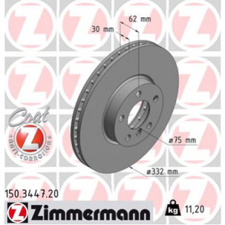 Тормозной диск ZIMMERMANN 150.3447.20 - Топ Продаж! - Інтернет-магазин спільних покупок ToGether