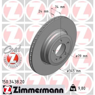 Тормозной диск ZIMMERMANN 150.3438.20 - Топ Продаж! - Інтернет-магазин спільних покупок ToGether