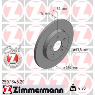Тормозной диск ZIMMERMANN 250.1345.20 - Топ Продаж! - Інтернет-магазин спільних покупок ToGether