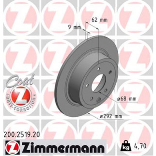 Тормозной диск ZIMMERMANN 200.2519.20 - Топ Продаж! - Інтернет-магазин спільних покупок ToGether