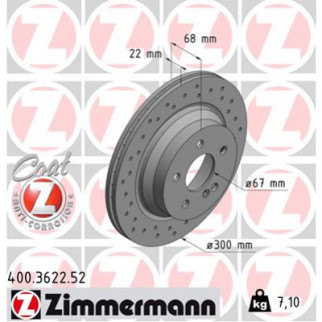 Тормозной диск ZIMMERMANN 400.3622.52 - Топ Продаж! - Інтернет-магазин спільних покупок ToGether