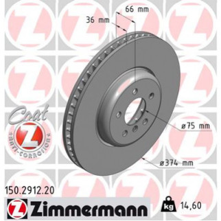 Тормозной диск ZIMMERMANN 150.2912.20 - Топ Продаж! - Інтернет-магазин спільних покупок ToGether