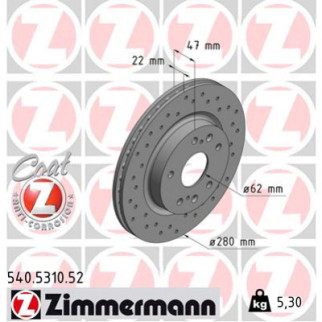 Тормозной диск ZIMMERMANN 540.5310.52 - Топ Продаж! - Інтернет-магазин спільних покупок ToGether