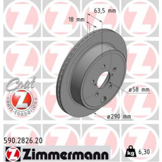 Тормозной диск ZIMMERMANN 590.2826.20 - Топ Продаж! - Інтернет-магазин спільних покупок ToGether